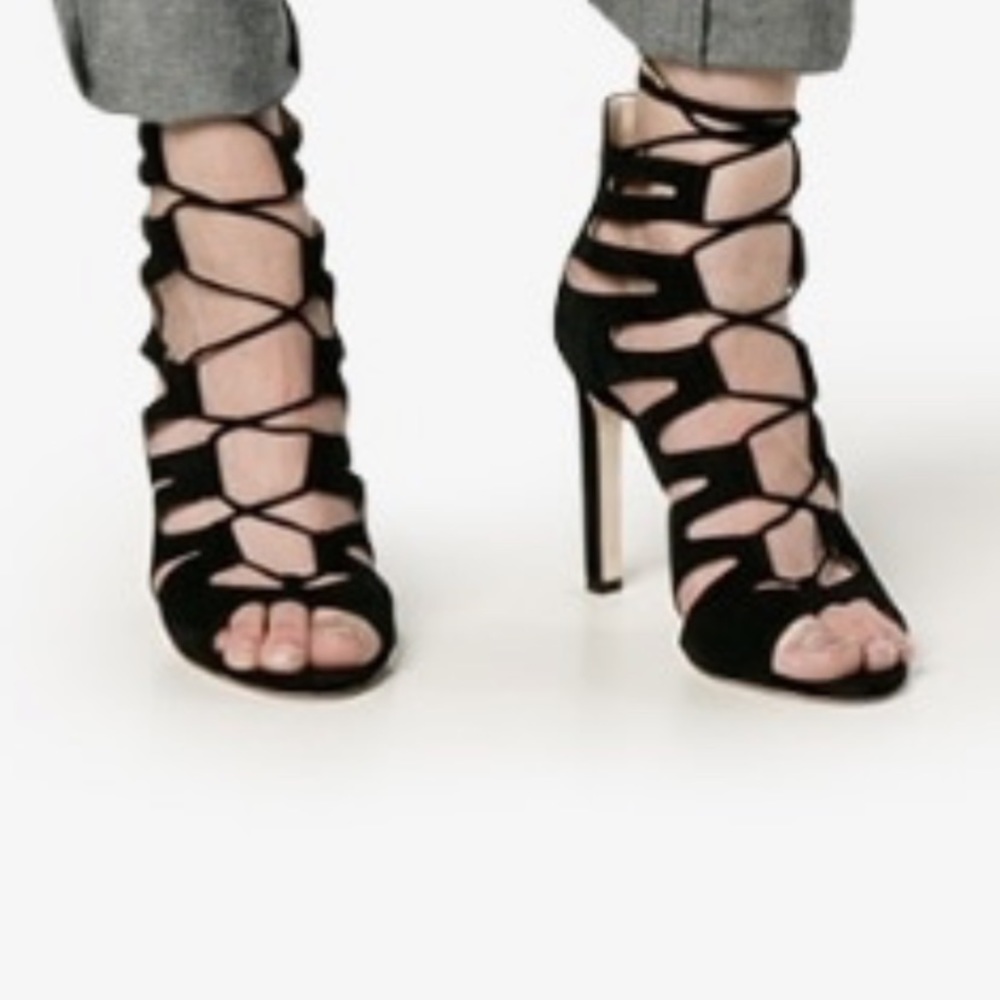 Jimmy Choo Hitch 100 black suede size 39